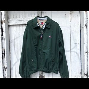Vintage Tommy Jacket M fits L Flag Spell Out